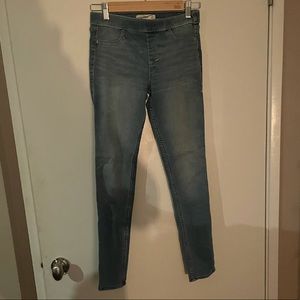 abercrombie girls dark wash jeggings